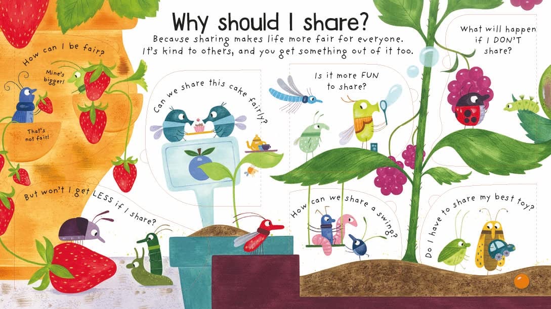 First Questions and Answers: Why should I share? Board book – Lift the flap - Baby Sweet Pea's Boutique