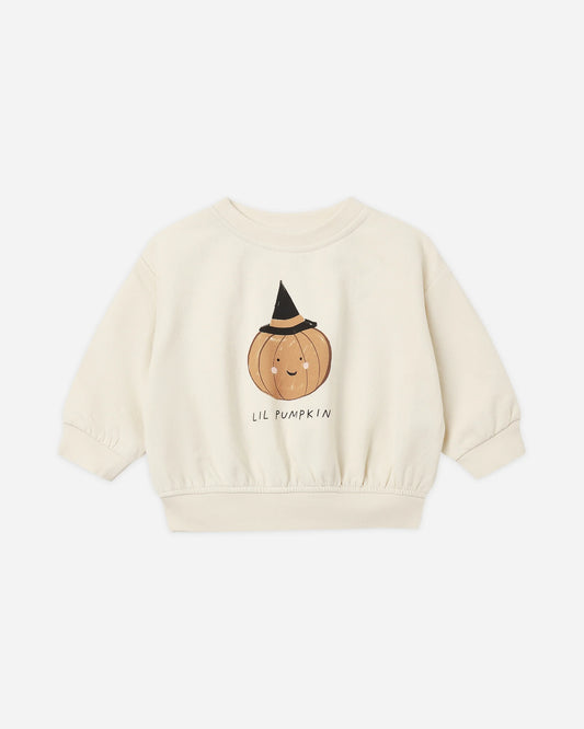 Relaxed Fleece Sweatshirt Lil Pumpkin - Quincy Mae