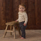 Ruffle Collar Bodysuit Natural Ditsy