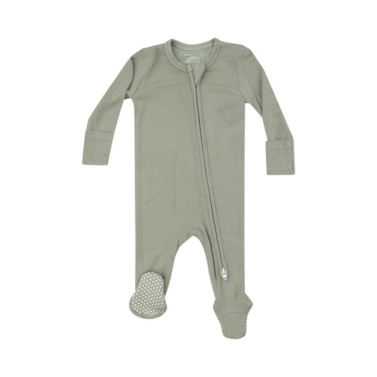 Desert Sage 2 Way Zip Footie - Angel Dear