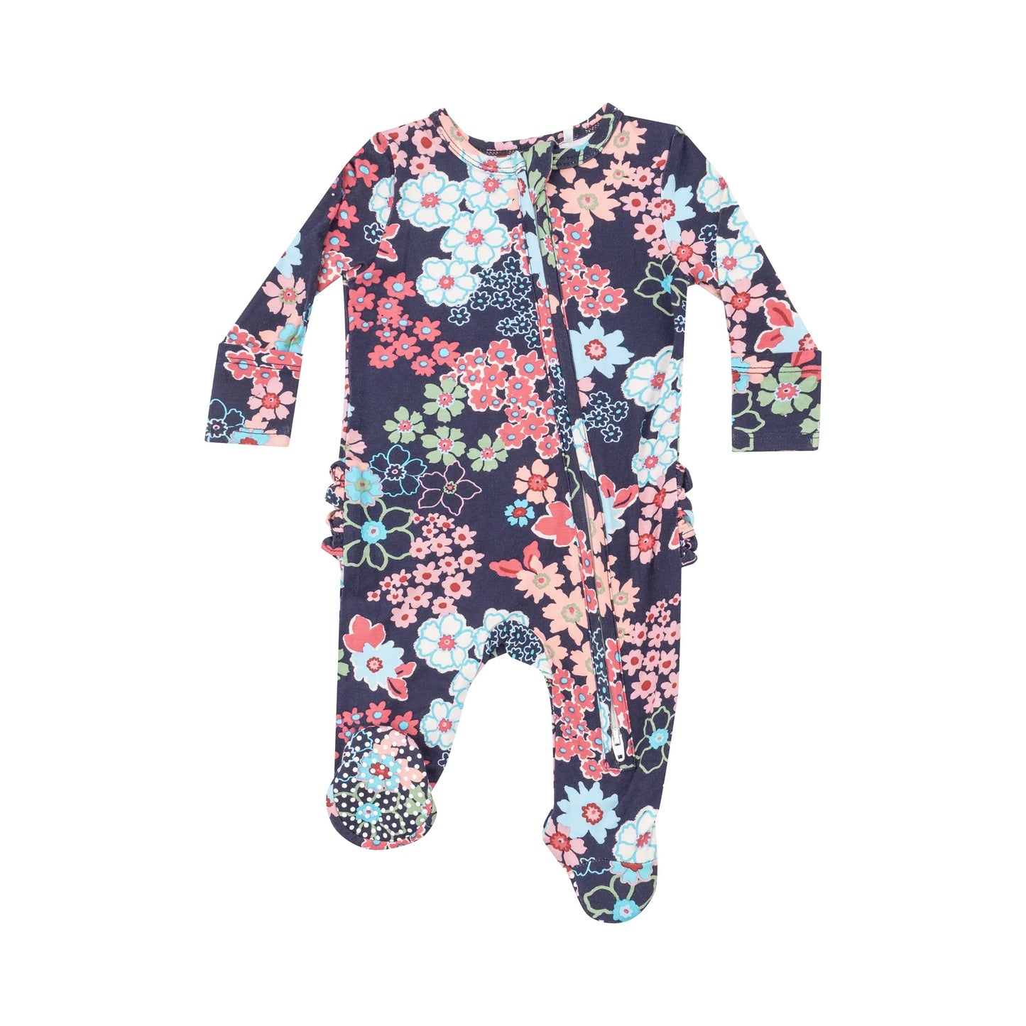 2 Way Zip Footie, Japonisme Blossom Floral