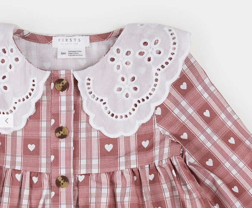 Jazzberry Gingham Dress Set - Petit Lem