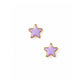 Screwback Stud Earrings - Nora Star Purple