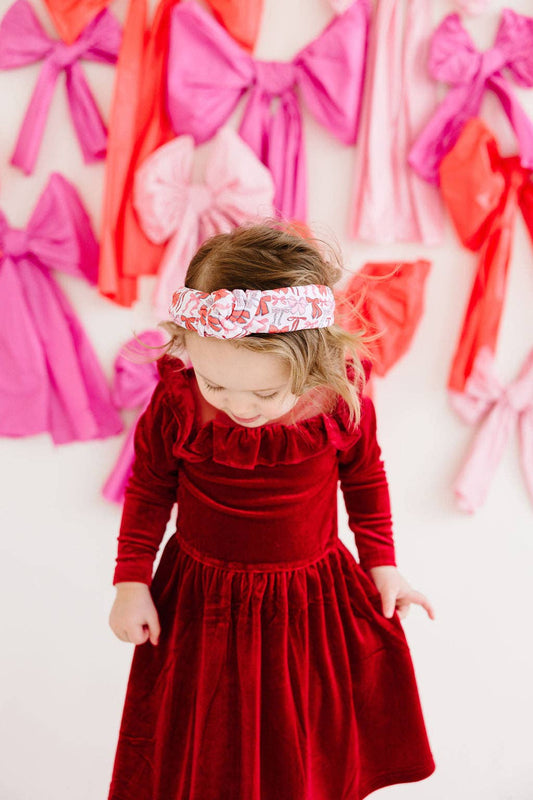 Valentine Knotted Headband: Bows