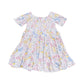 Puff Sleeve Smocked Dress- Viola Floral - Angel Dear