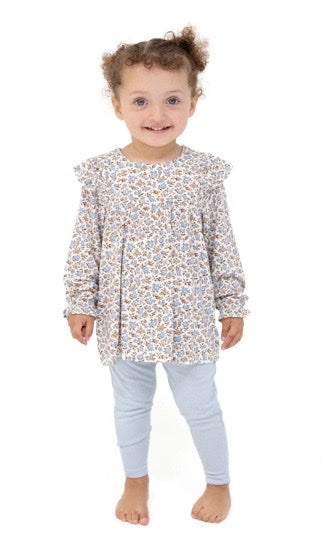 Ruffle Tunic with Legging- Hazel Floral