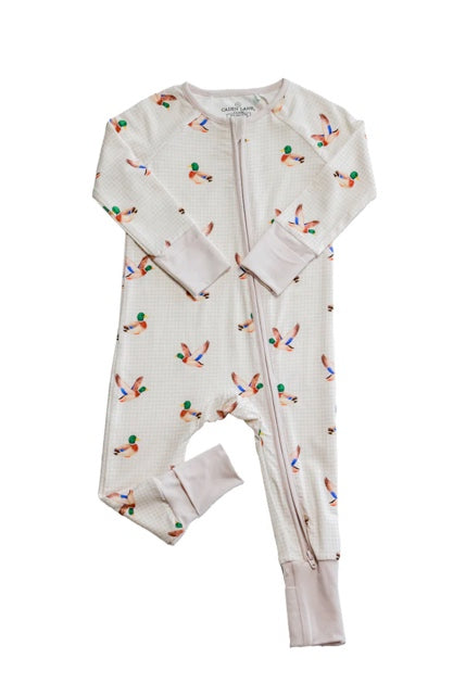 Convertible Bamboo Zip Romper | Little Mallard - Caden Lane