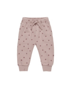 Relaxed Fleece Sweatpant || Polka Dots