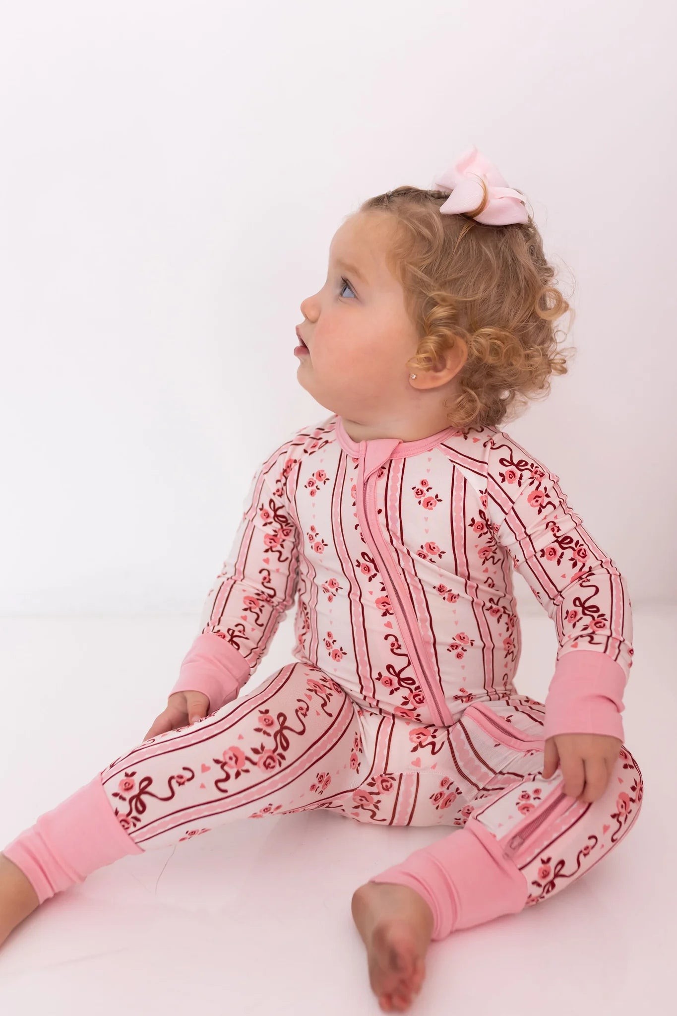 Vintage Love Zipper Romper - In My Jammers