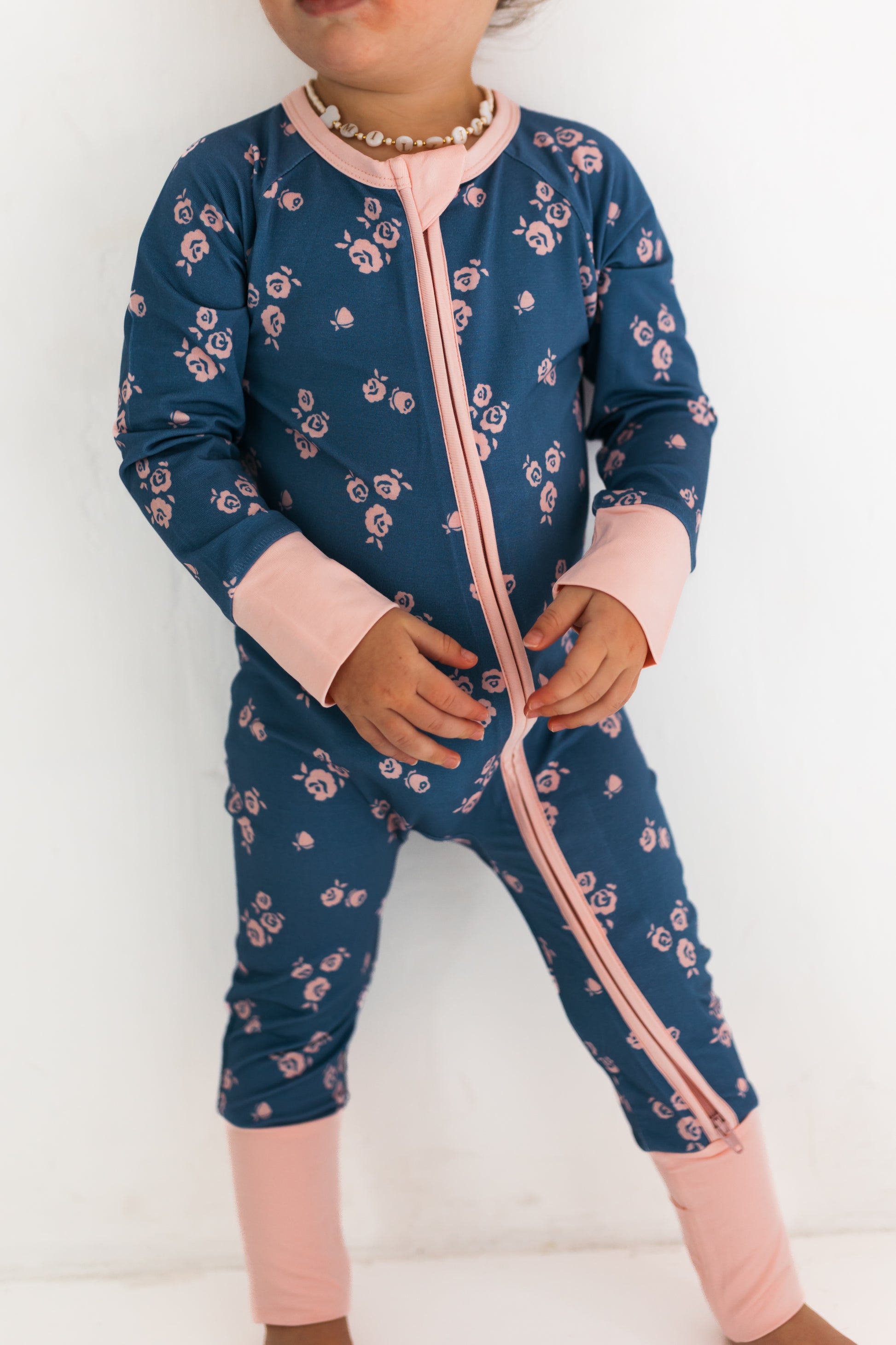 Madelyn Floral Zipper Romper - In My Jammers