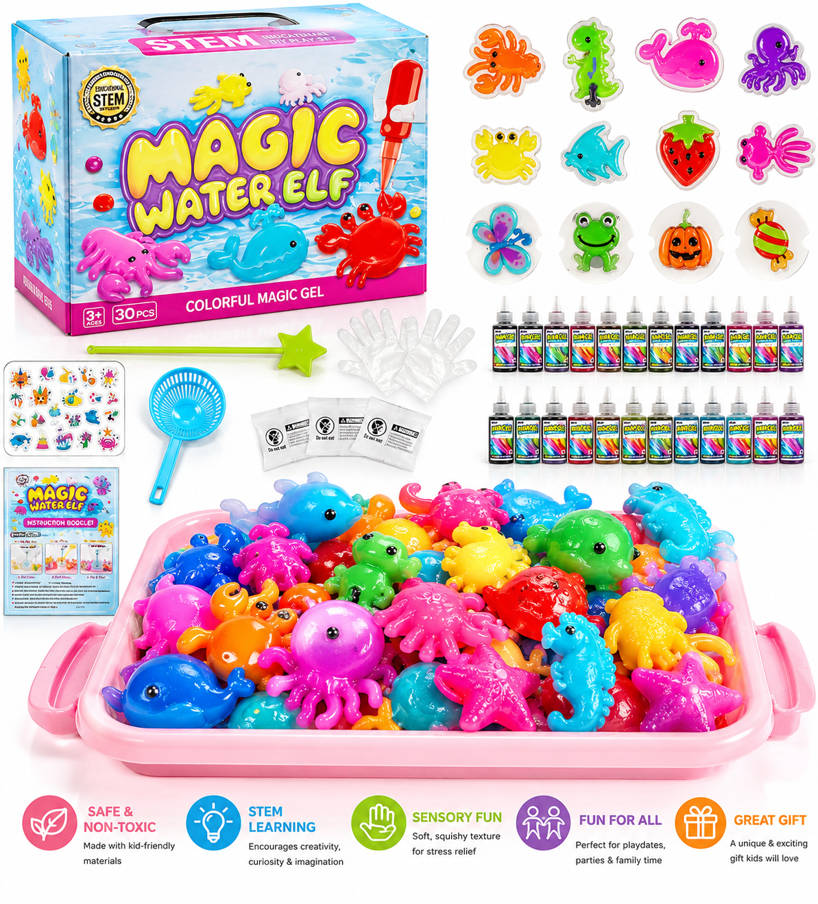 Magic Water Elf™ DIY Sensory Craft Kit for DIY Squishies