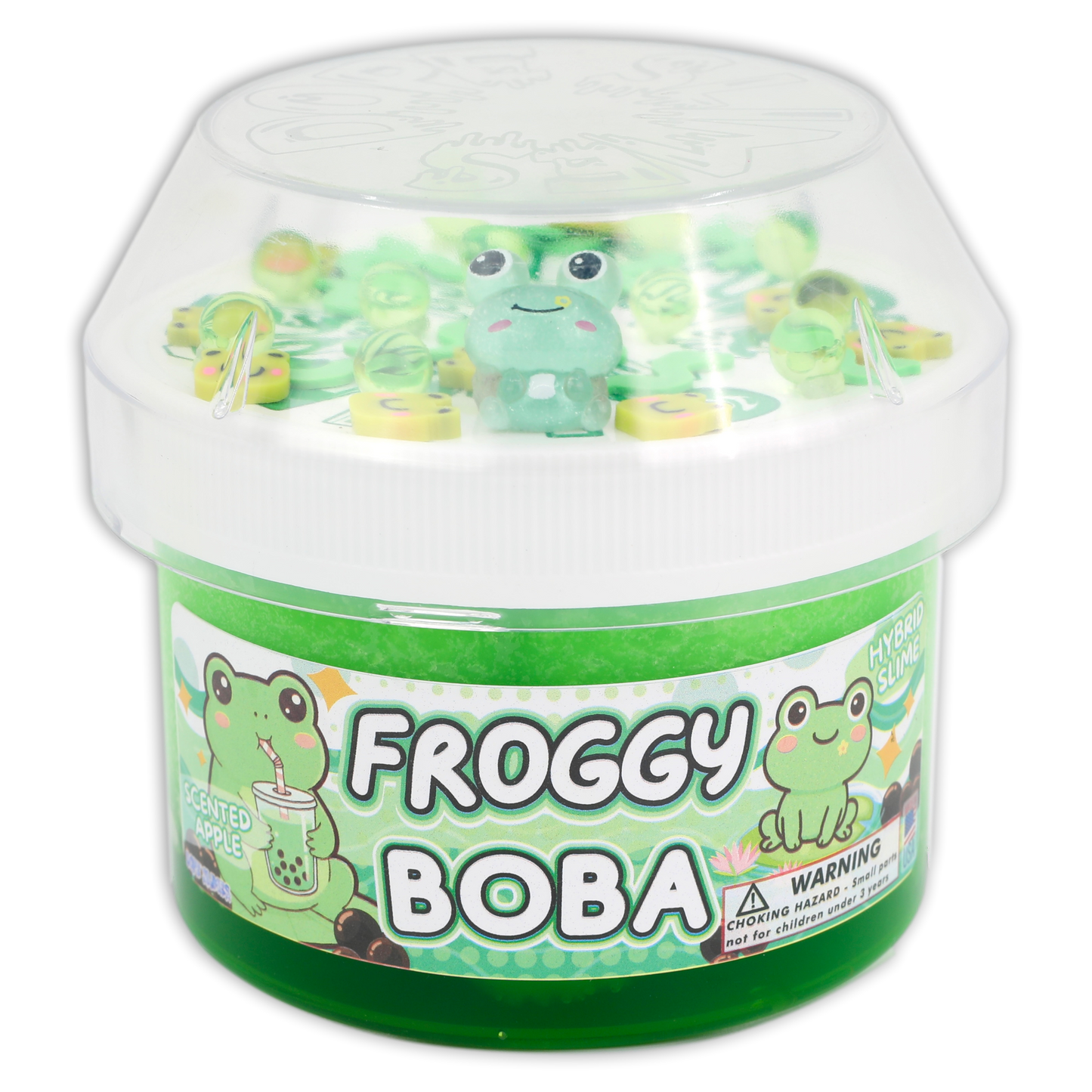 Froggy Boba - Hybrid Textured Slime - Baby Sweet Pea's Boutique