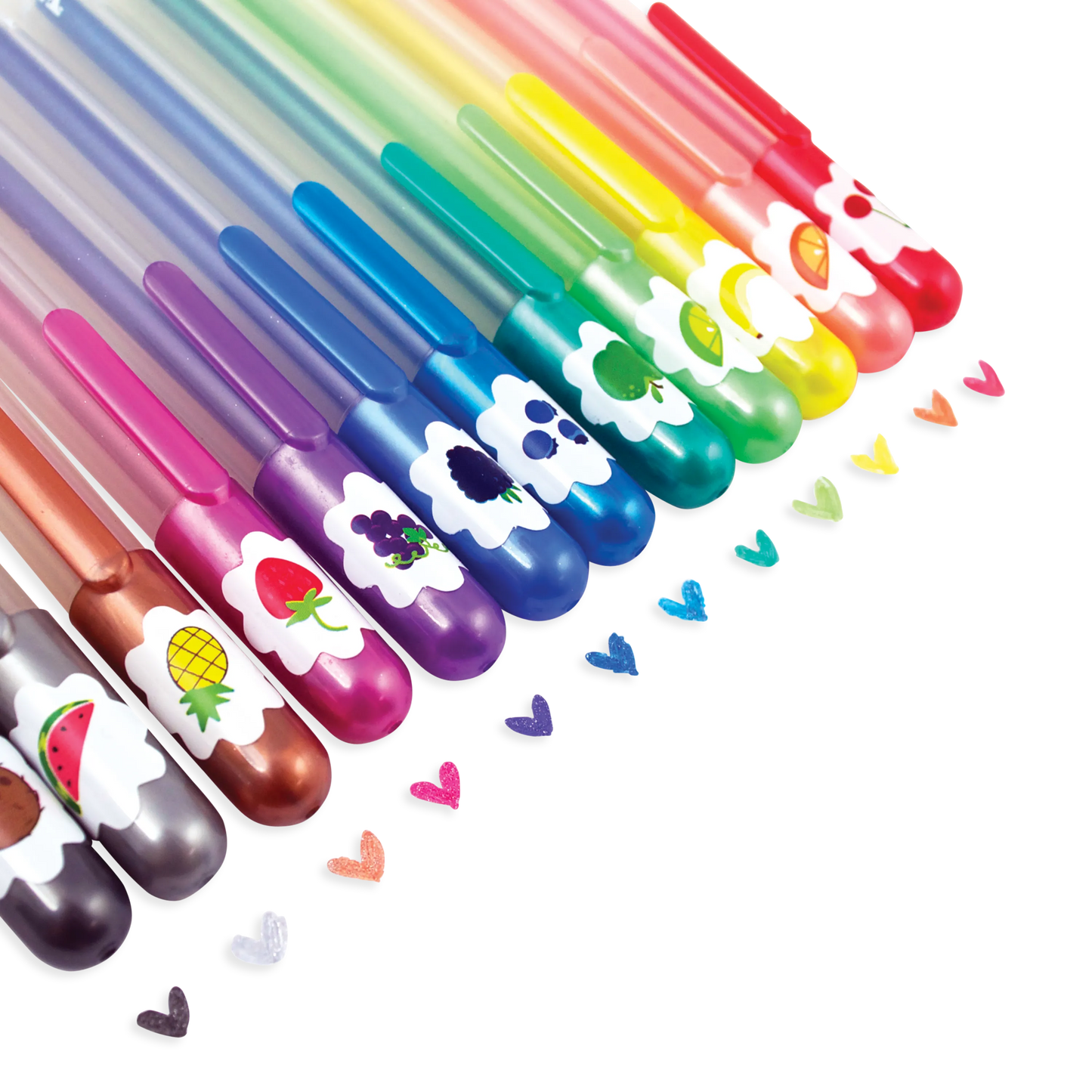 Yummy Yummy: Scented Glitter Gel Pens (Set of 12) - Ooly