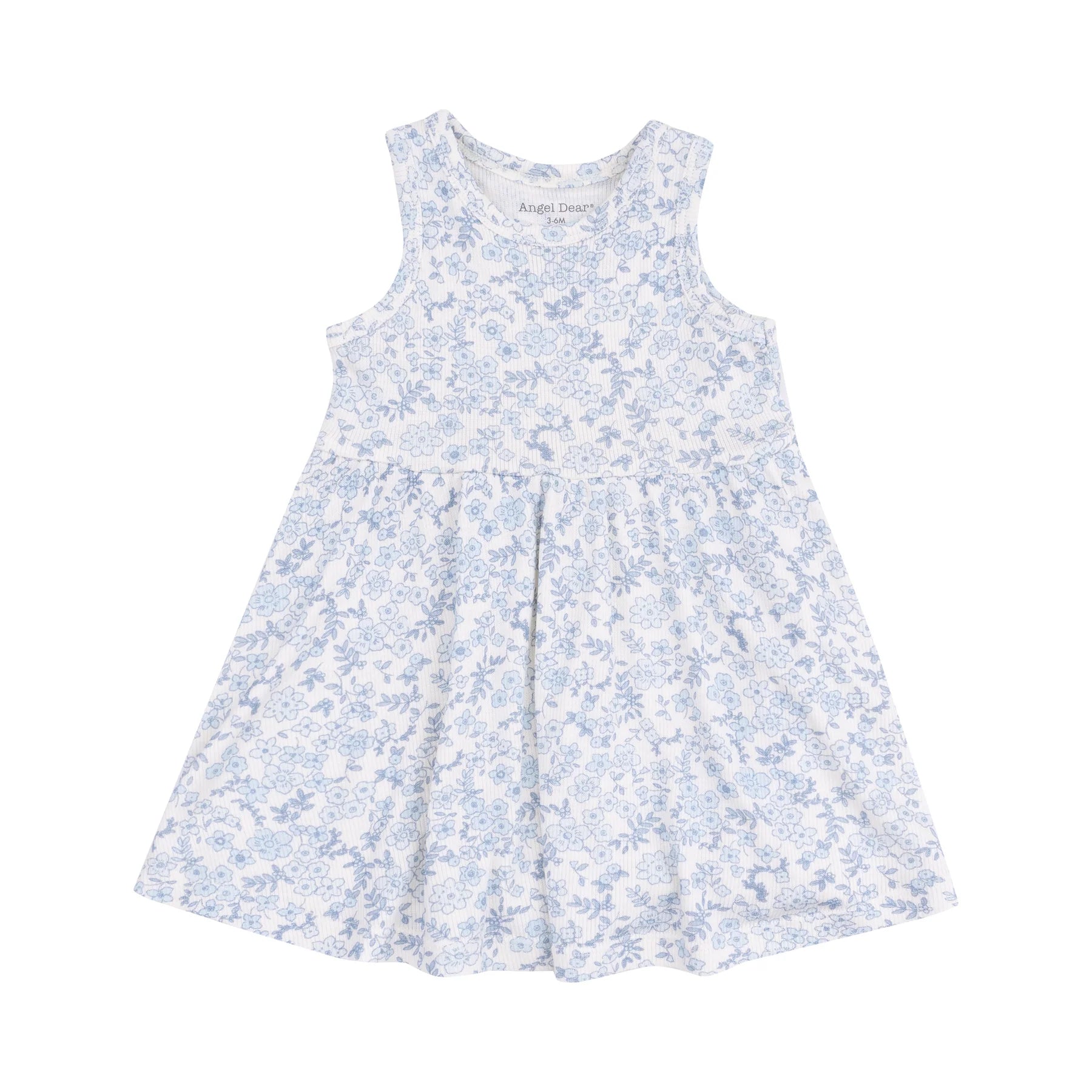 Tank Dress and Bloomer - Blue Calico Floral - Angel Dear