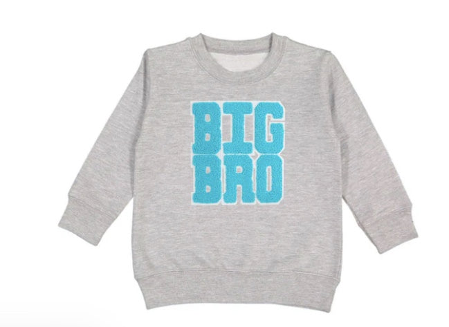 Big Bro Patch Sweatshirt - Gray - Sweet Wink