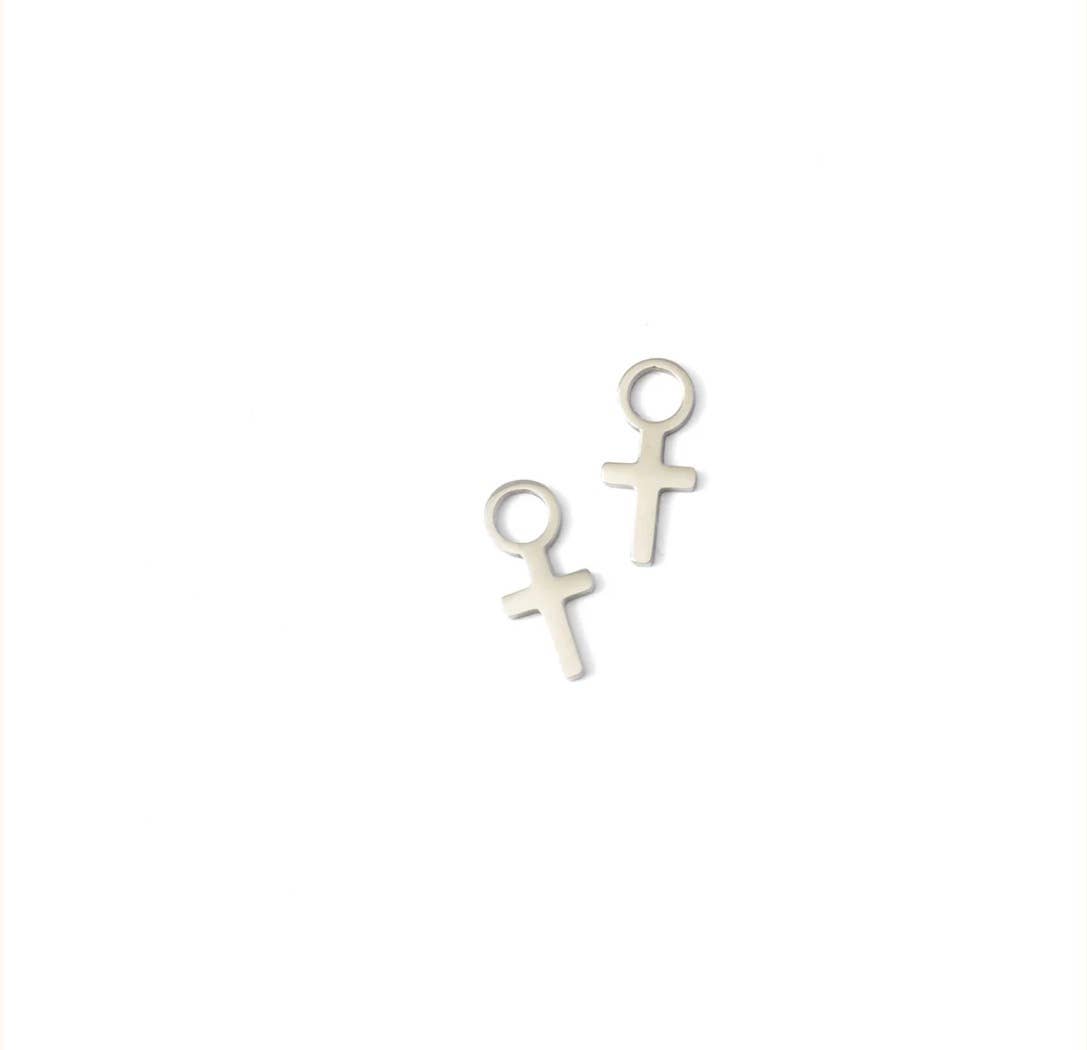 Cross Charm Hypoallergenic - Girl Gift : Gold