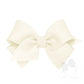 Small Classic Grosgrain Hair Bow Antique White