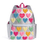 Nylon Puffer Kane Backpack- Metallic | Happy Fuzzy Hearts - State Bags
