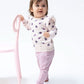 Ruffle Sweatshirt and Legging-Violetta Floral