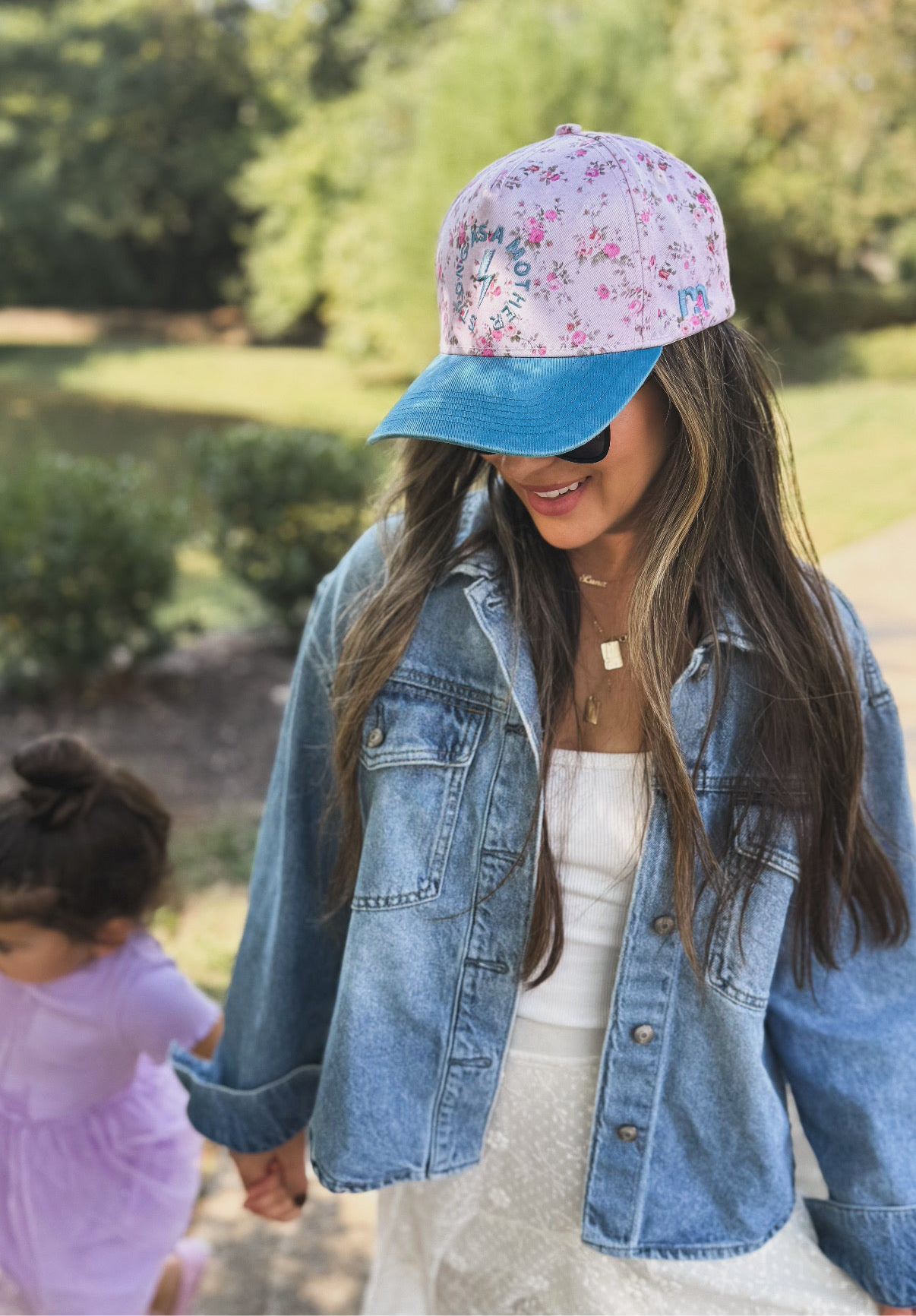 Strong as a mother® Canvas Hat - Floral: Floral