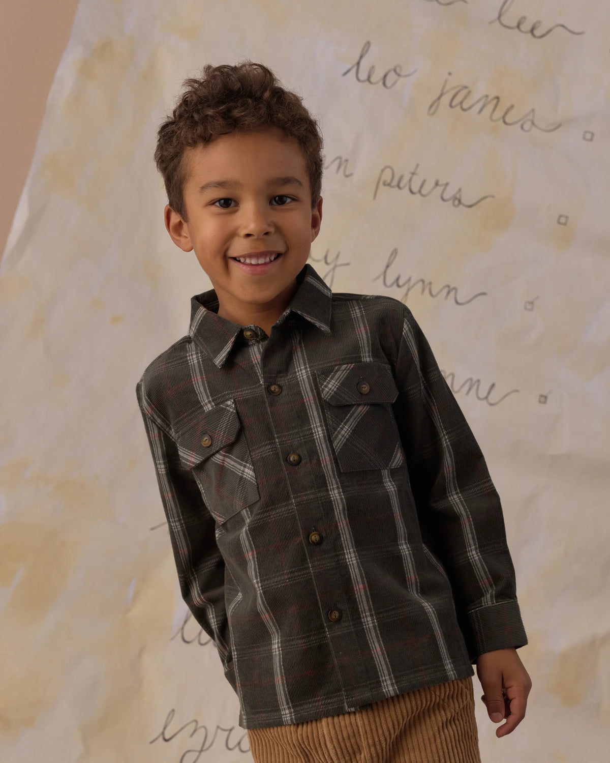 Pocketed Flannel Shirt Holiday Plaid