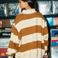 ** Preorder**Lucky Mallard Duck Mock-Neck Sweatshirt Camel