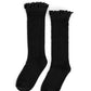 Black Fancy Lace Top Knee High Socks - Little Stocking Company