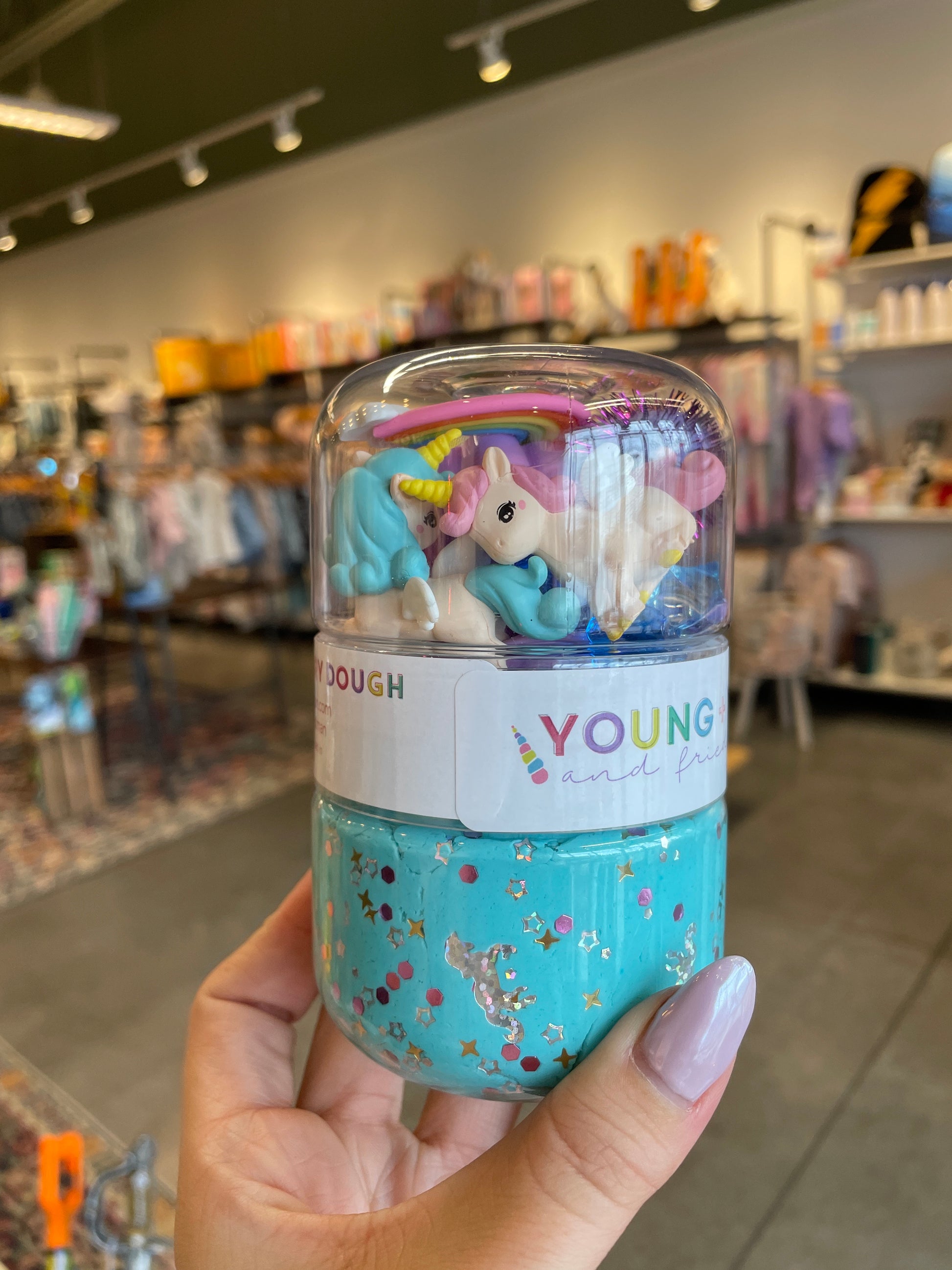 Rainbow Unicorn Grab & Go Dough Jar - Young+Wild&Friedman