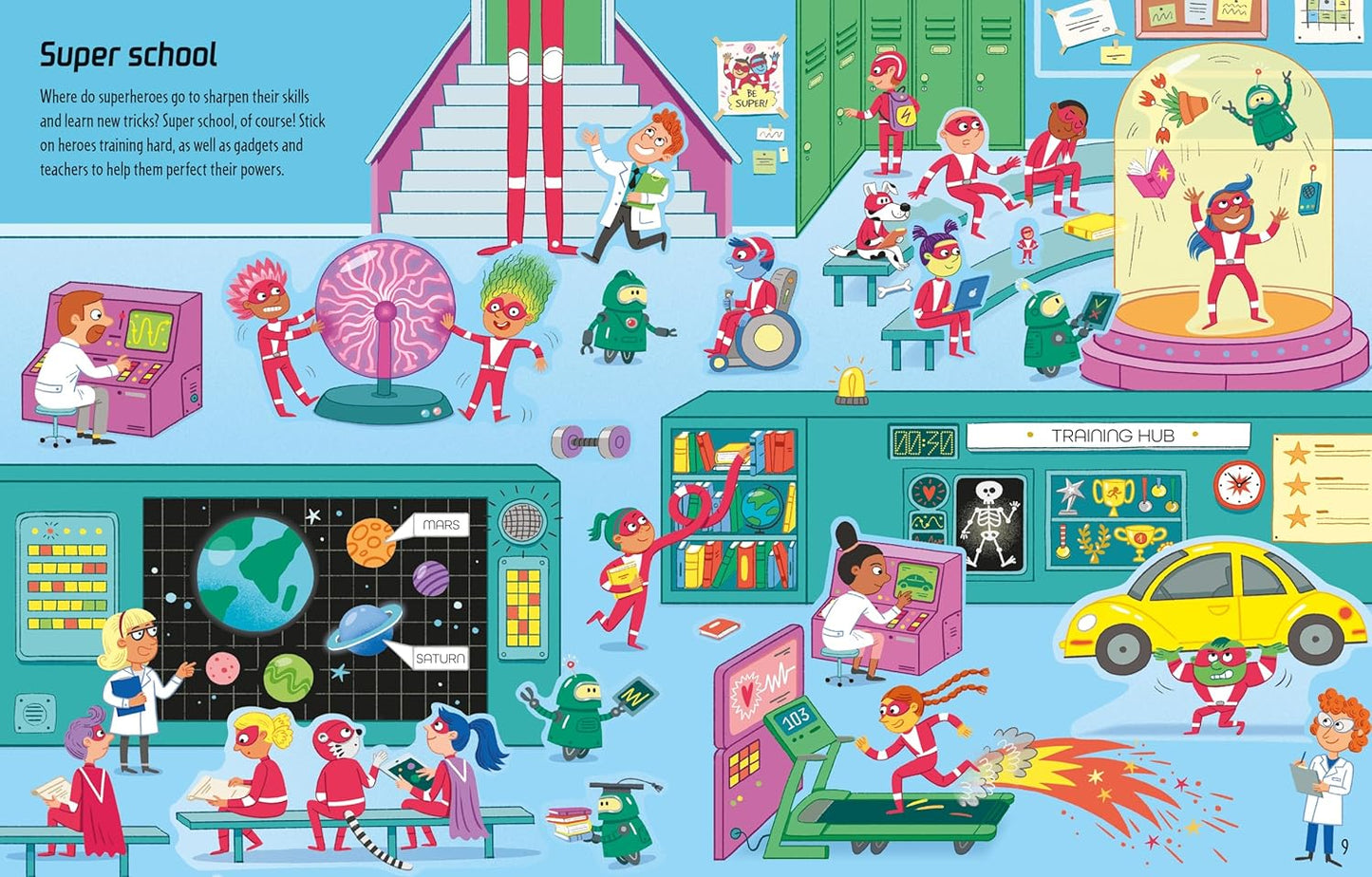 First Sticker Book Superheroes Paperback – Sticker Book
