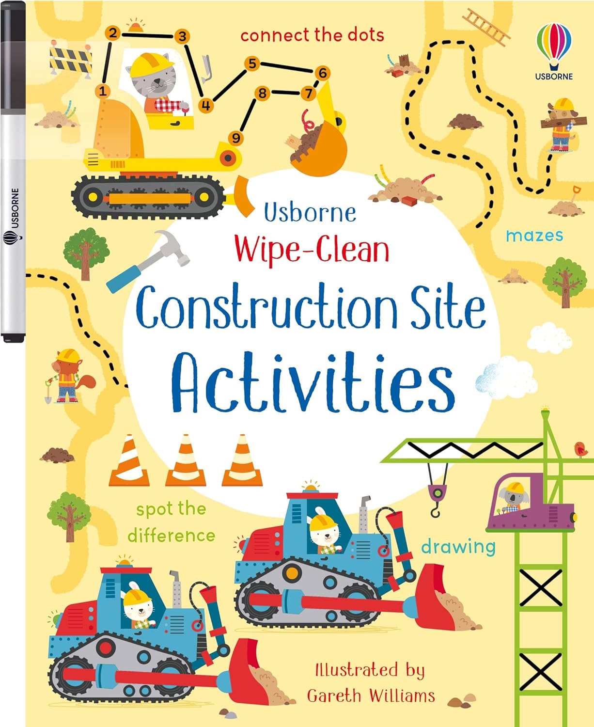 Wipe-Clean Construction Site Activities - Usborne