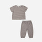 Jersey Tee + Pant Set Vintage Stripe