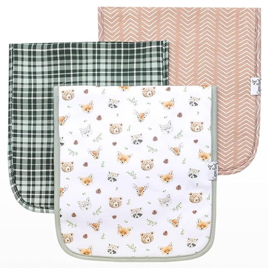 Copper Pearl Premium Baby Burp Cloths 3-Pack - Wilder