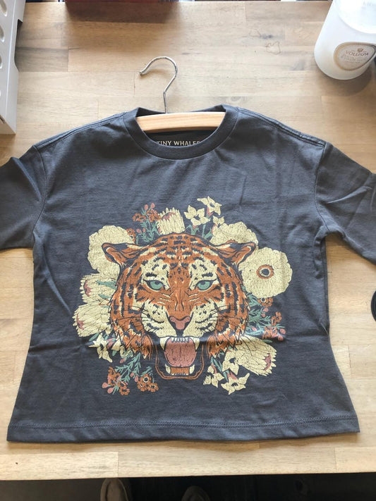 Floral tiger Born Wild Tee - Tiny Whales
