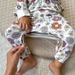 Fleece Two Piece Ruffled Sweatsuit - Bouquet