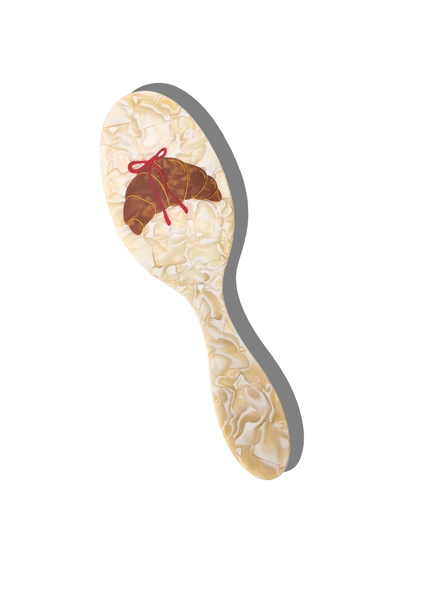 Hand-painted Bow Croissant Amazing Hair Day Brush