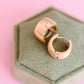 Chunky Brushed Gold Huggies - Pierced Co