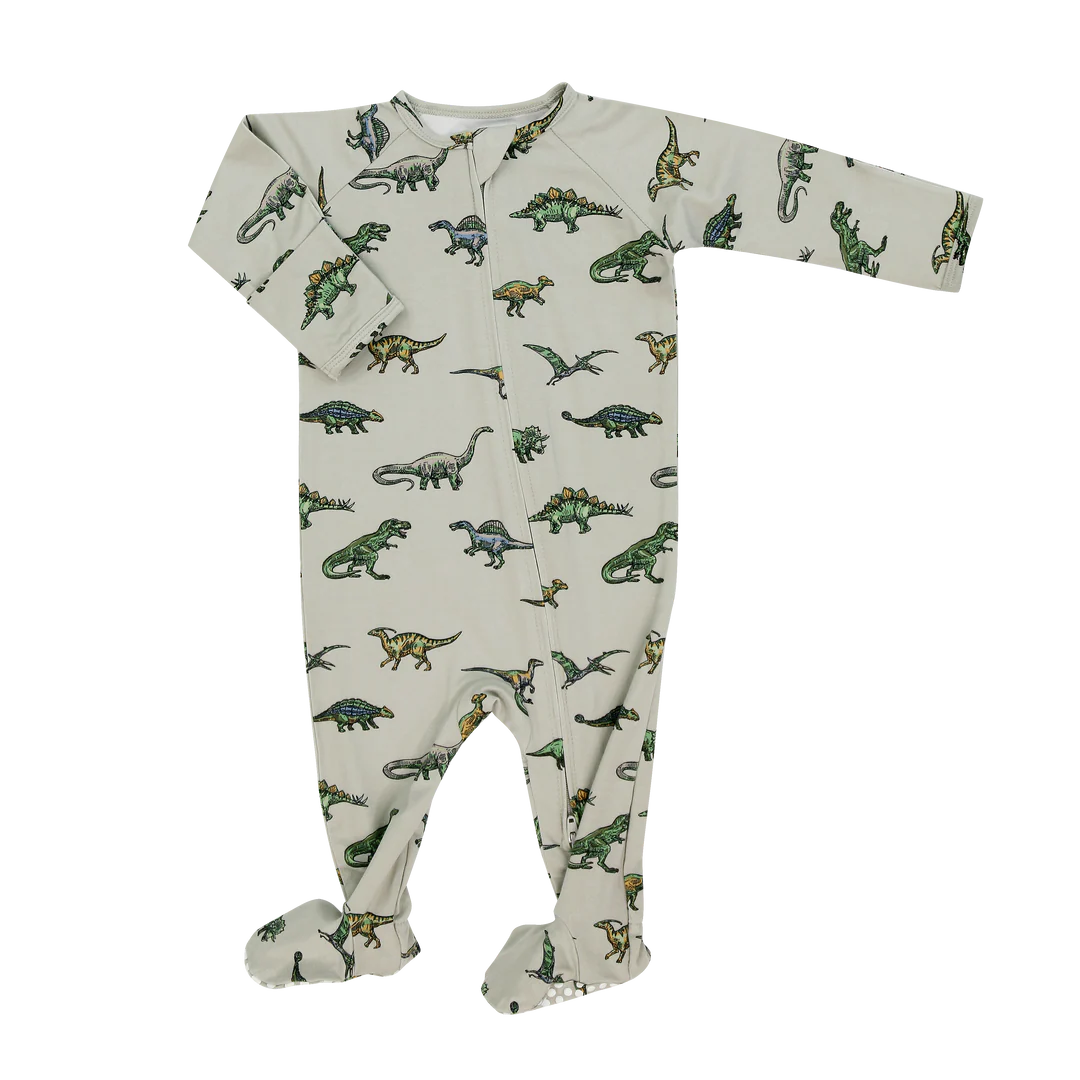 Legendary Zipper Footie - Sweet Bamboo