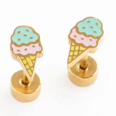 Ice Cream Stud Earrings