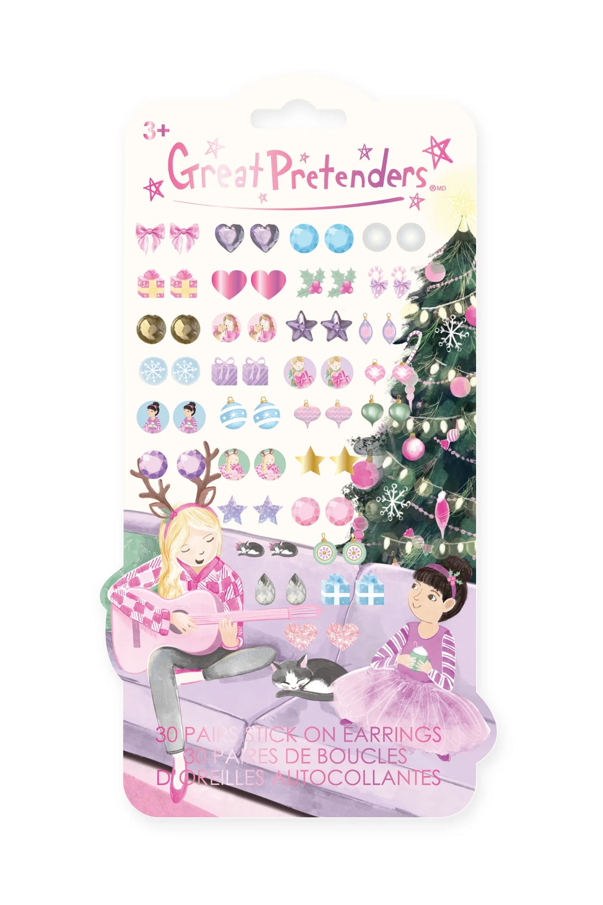 Cheerful Holiday Sticker Earrings - Great Pretenders
