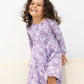 Swirly Girl Dress- Purple Mushroom