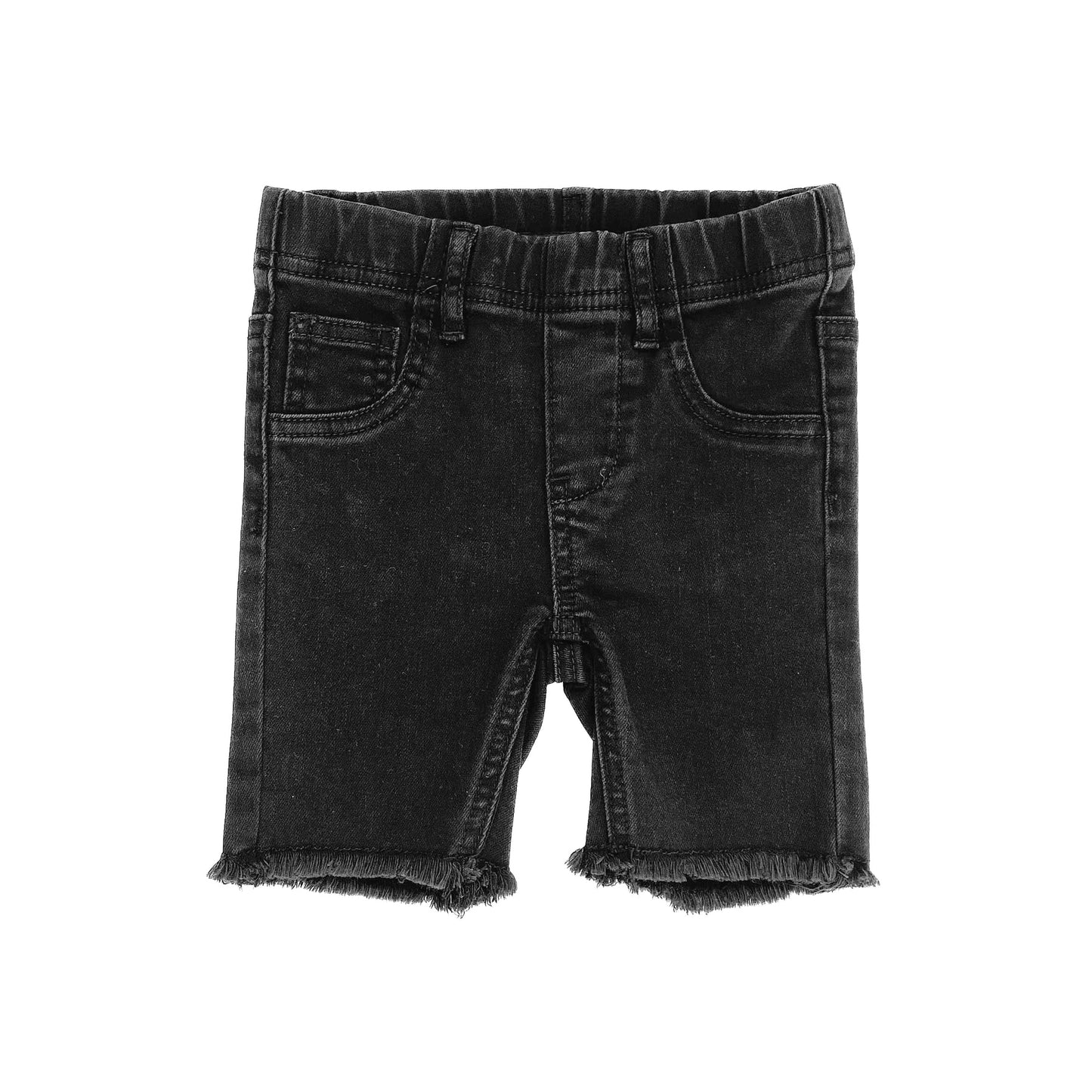 Denim Shorts- Black