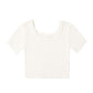 SCALLOP TEE NATURAL