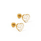 Screwback Stud Earrings - Volleyball