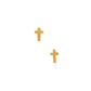 Screwback Stud Earrings - Catherine Cross Gold