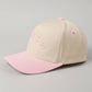 MOTHER Upside Down Lettering Embroidery Cap: LT PINK