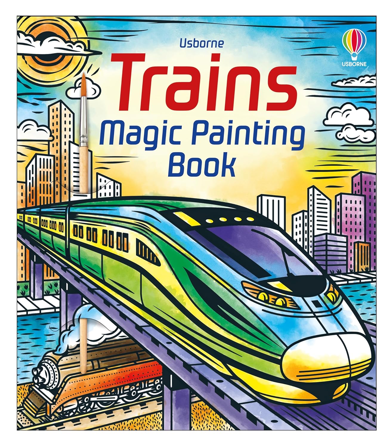 Trains Magic Painting Book