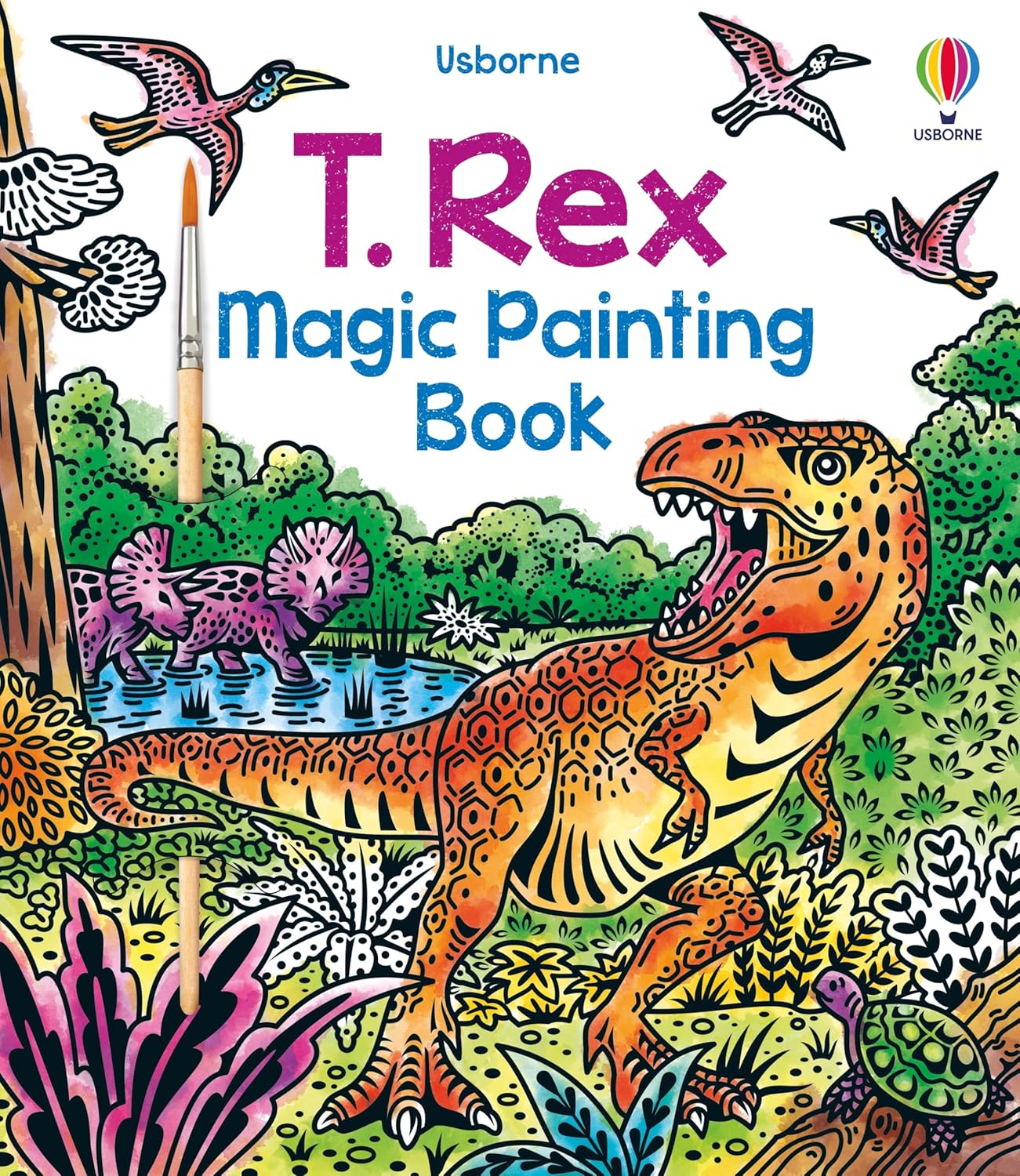 T. Rex Magic Painting Book - Usborne
