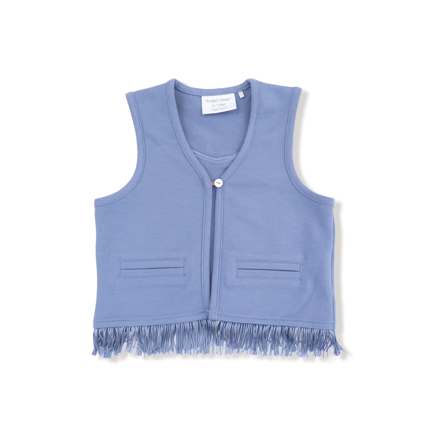 Country Blue  Western Fringe Vest
