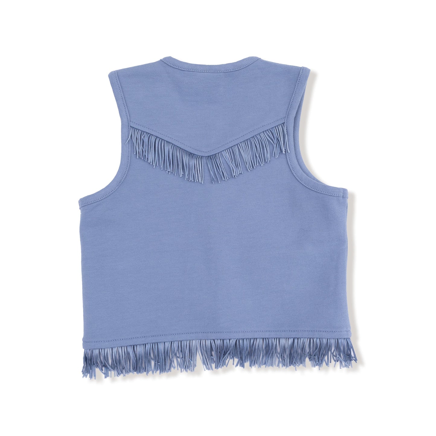 Country Blue  Western Fringe Vest