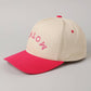 MOTHER Upside Down Lettering Embroidery Cap: LT PINK